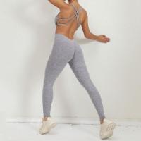 Mallas deportivas ahuecadas plisadas para otoño e invierno, conjunto de mono de Yoga, Leggings deportivos sin espalda que se abrazan al cuerpo, nuevo - details 31