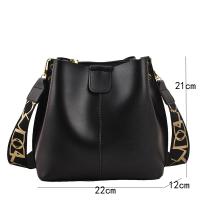 Bolso de hombro pequeño de cuero Pu para mujer, bandolera de cubo, informal, de alta calidad, a la moda - details 1