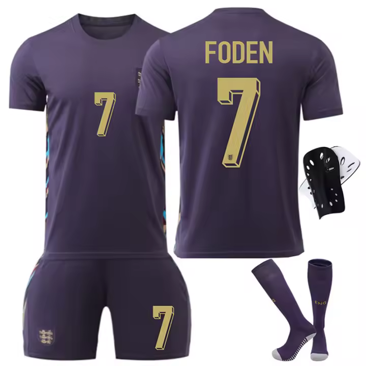 Camiseta francesa infantil 2024 No. Uniforme de fútbol de Mbappé 10, Griezmann 7, Giroud 9, Belle 11, edición transfronteriza de la Copa de Europa - 1