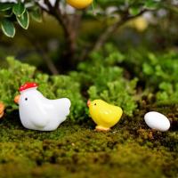 Bonita artesanía DIY, pequeña resina, gallina, pollito, huevo, gallina, decoración de micropaisaje, adorno de estatuilla en miniatura - details 2