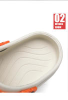 Zapatillas de playa huecas antideslizantes con punta cerrada de EVA para hombre, sandalias para niños, dedos de los pies para el hogar - details 6