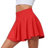 Verano Mujer Sprints tenis baile Fiess corto juvenil de secado rápido sólido forro femenino cintura alta Mini faldas pantalones cortos - details 8