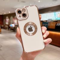 Funda de teléfono de protección de lente de cámara Premium para iPhone 15, 14, 13, 12, 11 Pro Max Plus, cubierta a prueba de golpes hueca de Tpu galvanoplastia - details 4