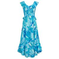 Elegante Vestido Maxi de Chiffon para Mujer GK Cuello en V sin Mangas, Estampado Transpirable, Clásico - details 29