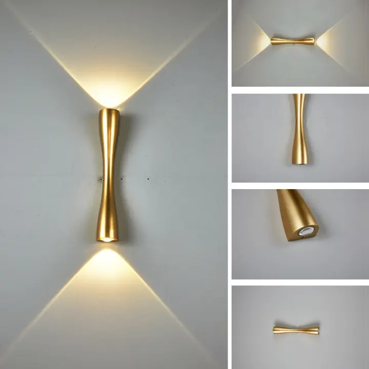 Lámpara de pared Led, luz de pared Interior IP65, iluminación exterior impermeable para el hogar, A85-265V, lámpara de noche para dormitorio, 6W, 12W - 1