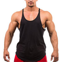Camiseta de tirantes de gimnasio para hombre, ropa de culturismo, camiseta sin mangas de algodón, chaleco de Fitness, ropa deportiva para entrenamiento - details 1