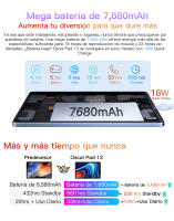 Tableta BLACKVIEW OSCAL Pad 13, 8GB RAM 256GB ROM, batería de 7680mAh, pantalla HD+ de 10,1 pulgadas, Octa Core T606, Android 12,13MP Tablet PC - details 13