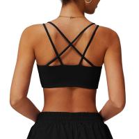 Sujetador deportivo ligero, transpirable y grueso para yoga y actividades de gimnasio para mujer - details 6