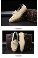 Zapatos de hombre Estilo británico Versátil Cuero genuino Arco Moda Punta puntiaguda Cierre sin cordones PU - details 15
