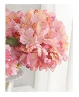 Ramo de hortensias de tela de seda DIY, paquete de flores artificiales Retro Vintage, decoración de boda de flores falsas - details 18