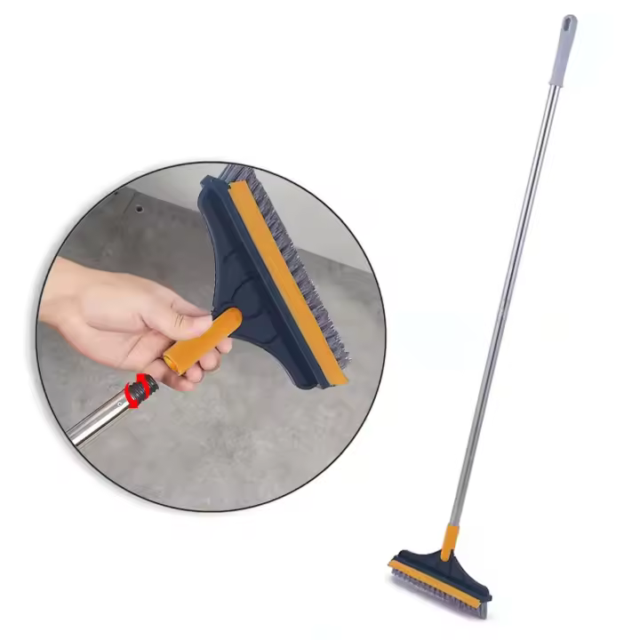 Raspador para fregar suelos, cepillo de mango largo, limpieza del hogar, sostenible, 3 en 1, 1000 manos - 1