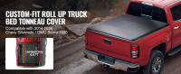 SucceBuy Cubierta enrollable para caja de camioneta, compatible con Chevy Silverado/GMC Sierra 1500 2014-2024, cama de 6.6 x 5.2 pies / 6.6 x 5.3 pies, PVC suave - details 0