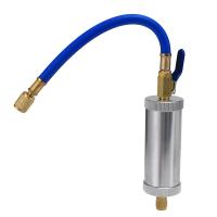 Inyector de tinte para aire acondicionado de coche, inyección de aceite R12, R134A, R22, tubo de relleno de refrigerante líquido puro de 2 onzas, azul - details 0