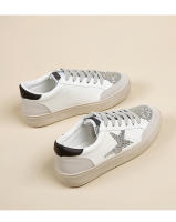 Nuevos zapatos ligeros de junta antideslizante suela suave de las mujeres de la plataforma casual zapatos de moda estrella blanco zapatos. - details 15