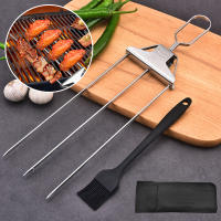Pinchos para parrillas de 3 vías, herramienta multiusos para barbacoa al aire libre - details 2