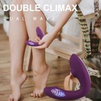 Chupando para mujeres punto G consolador doble succionador de clítoris estimulador de clítoris vibrador inalámbrico femenino juguete sexual para adultos - details 4
