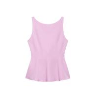 PB&ZA2025 Falda corta estilo dobladillo con lazo decorativo, espalda descubierta, dulce, sencilla, informal, top tipo camiseta con tirantes, ropa de verano para mujer - details 3