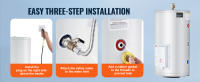 SucceBuy Calentador de agua eléctrico de 18 galones - Calentador sin tanque de 1,6 kW con pantalla LED, control de perilla, IPX4 impermeable para ducha, baño, calefacción a pedido - details 4