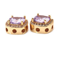 Cuentas de Espacio de Cubo de Bronce Dorado 18K Accesorios de Joyería DIY de Alta Calidad - details 5