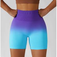 Pantalones Cortos Deportivos De Cintura Ancha Y Color Degradado - details 3