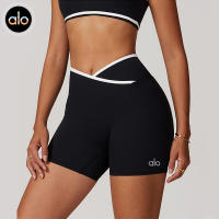 Pantalones de Yoga Alo Cintura Alta, Ajuste Cruzado, Sensación Nude, Levantamiento de Glúteos para Mujeres Ropa Deportiva de Fitness - details 4
