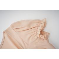 2025 nuevo vestido de verano de manga de burbuja pequeño cuello cuadrado medio y largo vestido de hadas de manga corta de cintura alta vestido de estilo retro francés - details 7