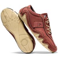 Zapatos informales de cuero hechos a mano para hombre, zapatillas con cordones, mocasines transpirables, suaves, planos, para conducir - details 34