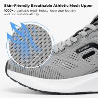 Zapatillas deportivas para correr para hombre, zapatillas ligeras y transpirables para pies hinchados, zapatos anchos, calzado de entrenamiento atlético - details 10