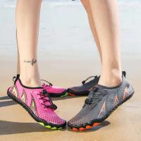 Zapatos de agua descalzos para hombres y mujeres, sandalias de fitness para interiores de secado rápido estilo pareja, zapatillas multifuncionales para exteriores - details 6