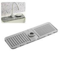 Tapete de grifo para fregadero de cocina, protector de salpicaduras de silicona Premium mejorado 2024 con propiedades de secado rápido, bandeja protectora Ideal para fregaderos de piedra en cocina y baño - details 0