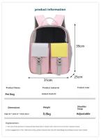 Mochila versátil de colores para gato, bolsa para perro, turismo en casa, portador de mascotas, nuevo - details 0
