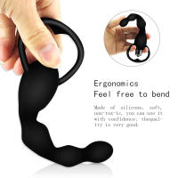 Juguetes Sexuales de Silicona para Hombres y Mujeres Entrenador de Anales con Vibrador y Bolas para Principiantes Juguetes de Diversión - details 2