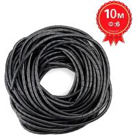 Organizador de alambre en espiral de 6mm y 10m, carcasa de tubo de envoltura, manguitos de Cable, tubo de bobinado negro - details 0