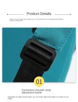 Mochila Deportiva Multifuncional Bolsa de Hombro Antirrobo para Mujeres - details 11