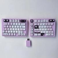 Jin75 Teclado Inalámbrico Modo Único 2.4G Dongle Color Rosa Morado y Negro Teclado Mecánico Personalizable con Intercambio Térmico VIAL Color Rosa Accesorios para Teclado DIY Juego de Teclado. - details 7