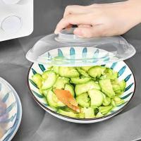 Cubierta para alimentos para microondas, protector contra salpicaduras transparente antisalpicaduras, cubierta redonda para cuenco resistente a altas temperaturas para el hogar - details 1