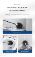 Escobillas de Baño con Soporte de Secado Rápido, Escobillas de Inodoro de Montaje en Suelo o Montaje en Pared, Blanco - details 13