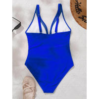 Bañador negro de una pieza para mujer, traje de baño de realce con Control de barriga, Tankini de una pieza - details 28