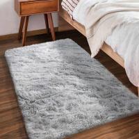 Alfombra Salon Grandes Shaggy Antideslizante Super Suave Pelo Largo Fluffy Alfombra Adecuado para la Decoración de Salas de Estar y Dormitorios (160 x 200 cm, Gris Blanco) - details 42