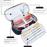 Gran Estuche de Lápices con Cerradura de Contraseña Color Sólido Duradero Para Oficina o Escuela - details 3
