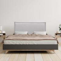 Tapiz de Cama Moderno de Lino Natural con Ribete hasta el Suelo Tapiz de Cabeza de Algodón Grueso de 8cm - details 9