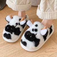 Pantuflas De Algodón Con Punto Para Mujer Invierno Pantuflas De Interior Cálidas Con Suela Gruesa Y Peluche Cierre Pull on Talla Verdadera - details 8