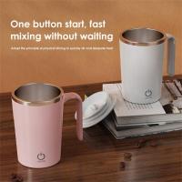 Taza magnética giratoria portátil para persona perezosa, taza mezcladora automática, taza mezcladora inteligente, taza de café con aislamiento térmico - details 0