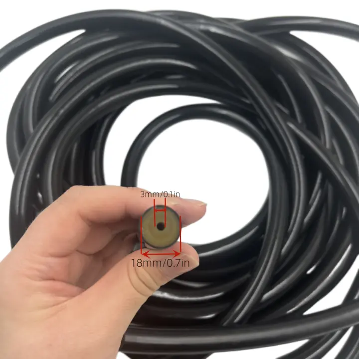 Goma de látex Natural para pesca submarina, tubo de arpón, Goma elástica con correa de manguera de goma para pesca submarina, 3x18mm, nuevo - 1