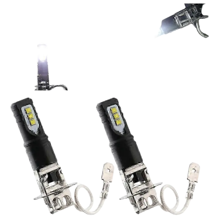 Kit de Bombilla de Faro LED Blanco Súper Brillante 160w, Haz Alto, Chips 2525, Para Coche 12v - 1