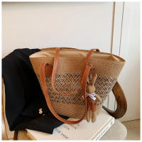 Bolso de Verano a la Moda Bolso de Malla para Mujer Bolso de Playa de Paja - details 18