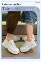 2024 primavera nuevo M05 zapatos de tenis de encaje Casual para hombres blanco de corte bajo deportes y ocio invierno fondo grueso - details 1
