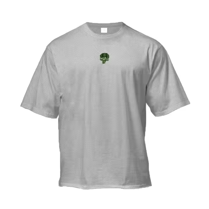 Oversized Loose Short Sleeve Mens Casual T-shirt Summer Mesh Breathable Quick Dry Dropped Shoulder Gym Fitness Bodybuilding Tees - 1