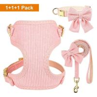 Set de 3 Arneses Transpirables para Perros Collar de Terciopelo Suave con Correa - details 17