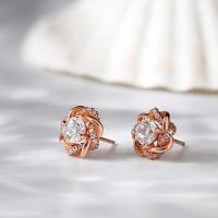 Pendientes de Moissanita de Plata Esterlina 925 Diseño de Nudo de Amor de 2 Quilates - details 7
